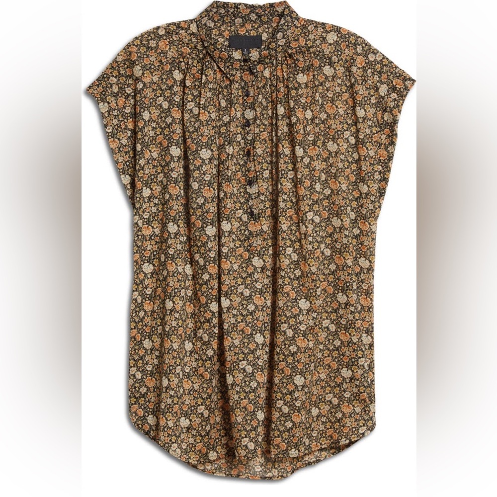 Nili Lotan Normandy Floral Blouse